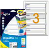 48 étiquettes Expéditeur/Destinataire 64X133Mm 3 étiquettes par planche A5 - Apli | Artmania
