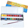 Boîte peinture Aquarelle Extra-Fine Sennelier 24 demi-godets avec pinceau et estompe