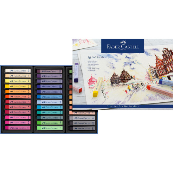 Boite de 36 pastels soft Faber-Castell | Artmania