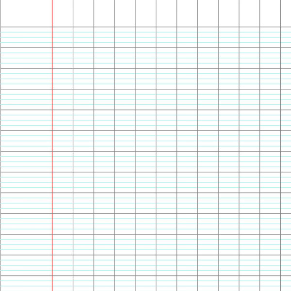 Carnet Piqûre 110X170 96P Grands Carreaux Seyes 90G Clairefontaine