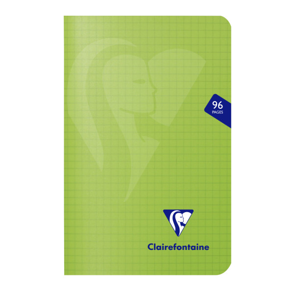 Carnet Polypro Mimesys 90X140 96P Petits Carreaux 5X5 Assortiment Clairefontaine
