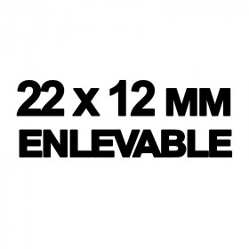 7 rouleaux étiquettes blanches enlevable 22 x 12 mm pour étiqueteuse