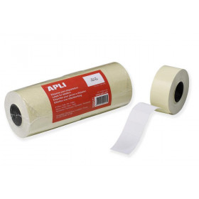 6 rouleaux étiquettes blanches permanente 26 x 16 mm pour étiqueteuse