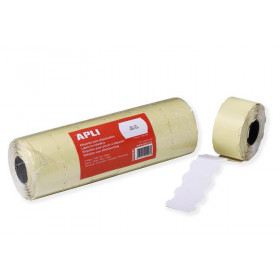 6 rouleaux étiquettes blanches permanente 32 x 19 mm pour étiqueteuse