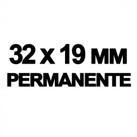 6 rouleaux étiquettes blanches permanente 32 x 19 mm pour étiqueteuse