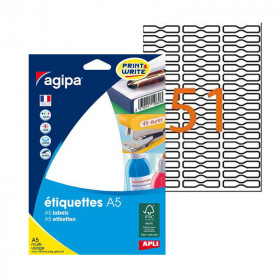 photo-Étiquettes bijouteries blanches multi usage 45x8 mm 6 feuilles - Apli