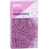 Boîte de 140 trombones en métal couleurs pastel Nordik Apli