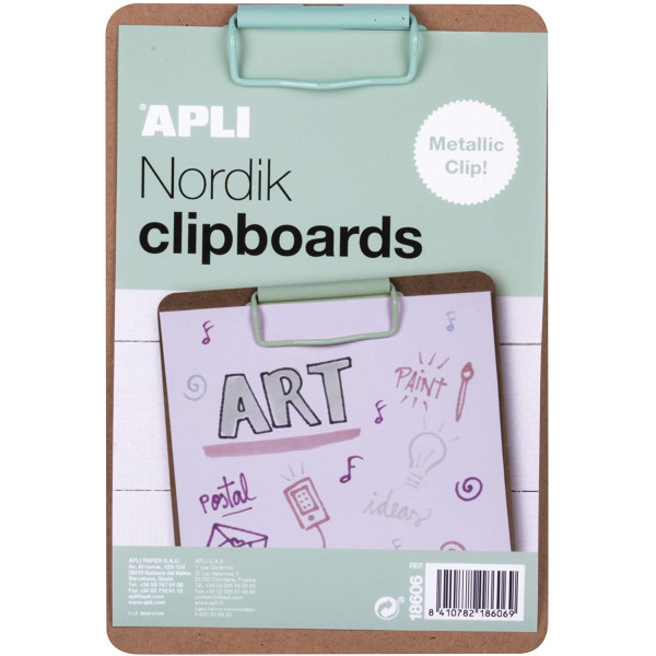 Porte bloc A5 vert pastel Apli Nordik