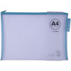 Pochette protège document en nylon A4 assortiment couleur Apli Zipper Bags