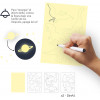 3 feuilles de plastique magique brillant phosphorescent A4 Apli Kids