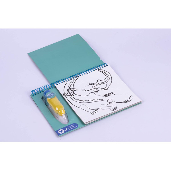 Livre de coloriage enfant animaux de la jungle Aqua Fun Apli Kids
