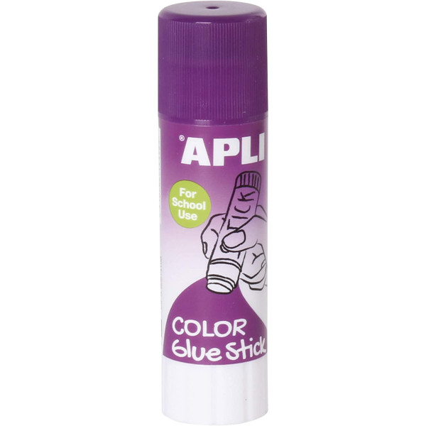 photo-Bâton de colle couleur mauve 21 grammes - Apli