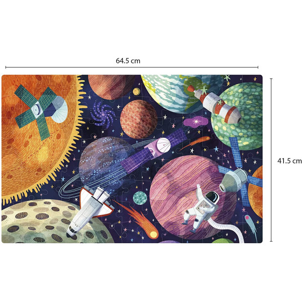 Puzzle - Enfant-  104 pièces - Le système solaire - Apli Kids