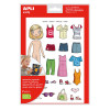 Gommettes thème vêtements habits fille repositionnable Apli Kids
