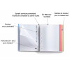 Cahier - A4 (21x29,7cm) - Petits carreaux - 120 pages - couverture en polypro bleu marine - à spirale - Miquelrius