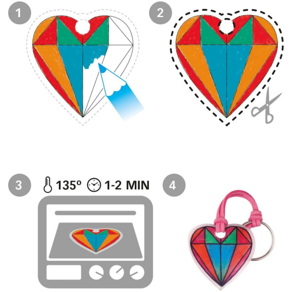Feuilles de plastique magique transparent A4 4 feuilles Apli Kids
