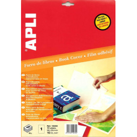 photo-10 feuilles de couvre-livres repositionnables – Format  A4+ 241,3x333 mm – Épaisseur 50 μ