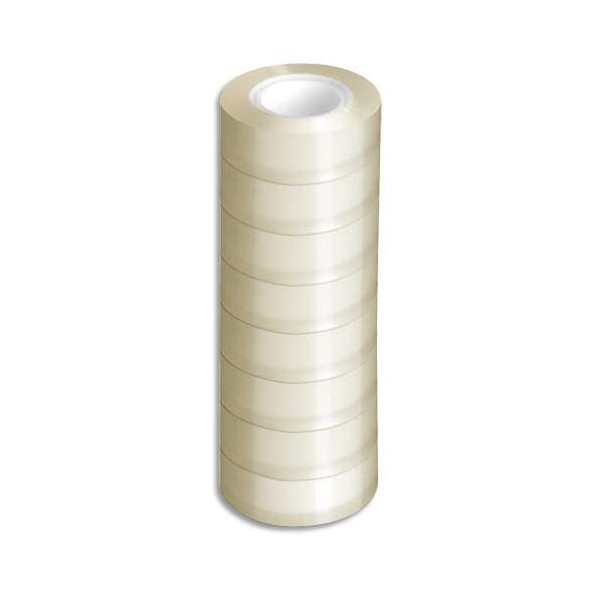 8 rouleaux ruban adhésif transparent 19mmx33m
