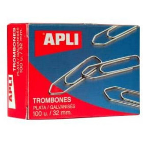 Boîte de 100 trombones 32mm Apli