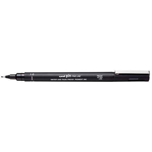 Feutre de dessin uni pin - 1.00 mm - Noir - Uni-ball