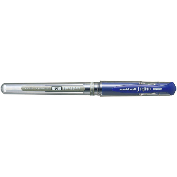 Stylo roller Uni-Ball Signo Broad Bleu