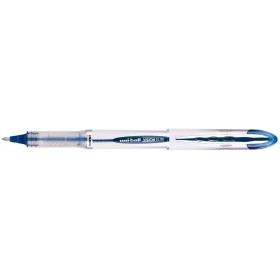 Stylo roller bille bleu vision élite pointe moyenne 0,8mm Uni Ball