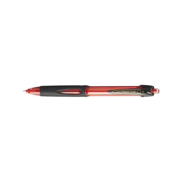 Stylo bille Powertank Uni Ball rouge pointe moyenne