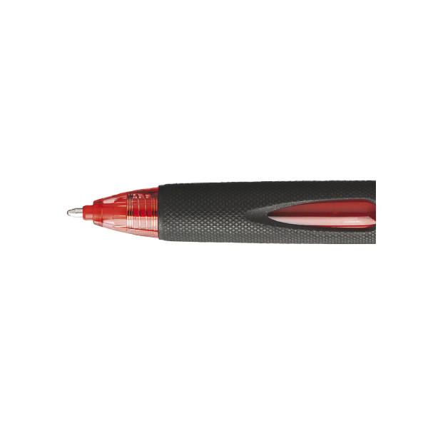 Stylo bille Powertank Uni Ball rouge pointe moyenne
