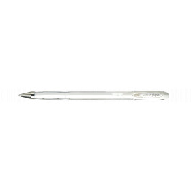 Stylo encre gel blanc pointe moyenne 0,7mm UniBall Signo