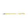 Stylo encre gel jaune pointe moyenne 0,7mm UniBall Signo