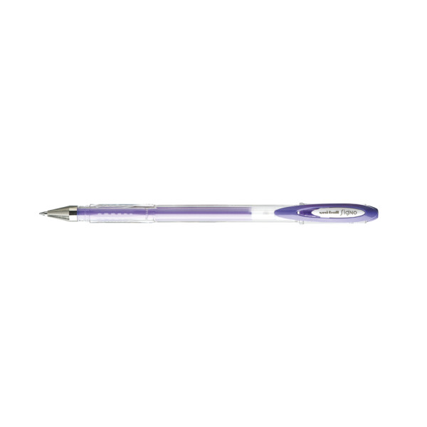 Stylo encre gel violet pointe moyenne 0,7mm UniBall Signo