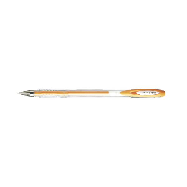 Stylo encre gel orange pastel pointe moyenne 0,7mm UniBall Signo