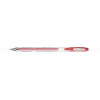 Stylo encre gel rouge pastel pointe moyenne 0,7mm UniBall Signo