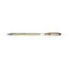 Stylo encre gel or pointe moyenne 0,7mm UniBall Signo