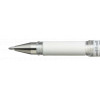 Stylo roller Uni-Ball Signo Broad Blanc métallisé