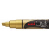 Marqueur craie Uni chalk marker Uni Ball pointe large or