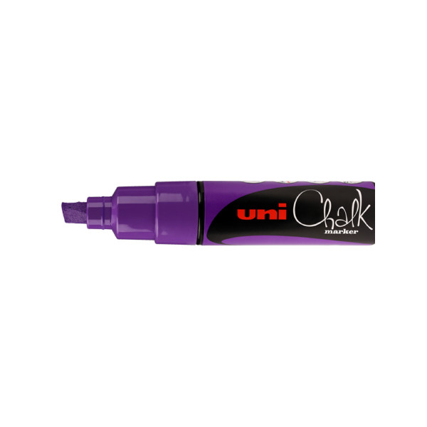 photo-Marqueur craie Uni chalk marker Uni Ball pointe large violet