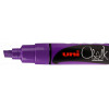 photo-Marqueur craie Uni chalk marker Uni Ball pointe large violet