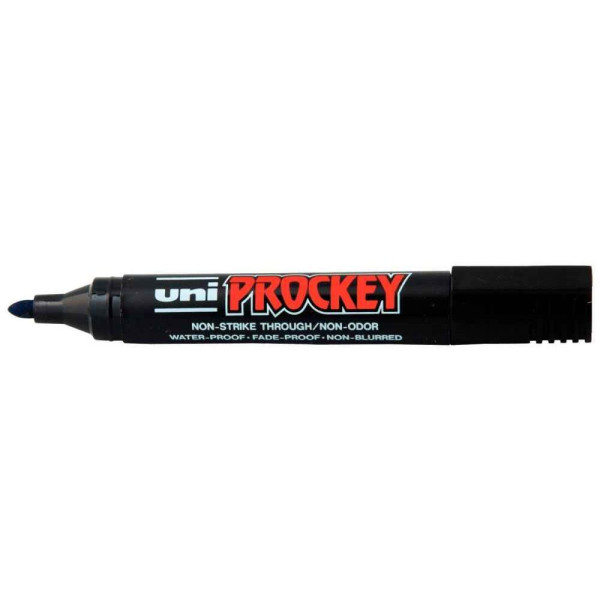 Marqueur permanent indélébile Prockey pointe conique noir