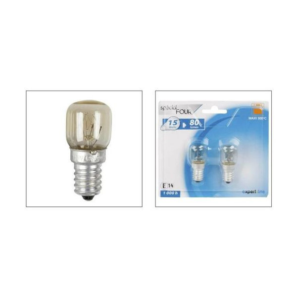 2 ampoules standard pour four 15 watts E14