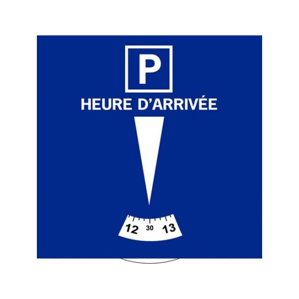 Disque de stationnement européen zone bleue