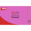 photo-Notes adhésives de couleur rose fluo - 125x75mm - Adhésif à base d’eau 100% écologique