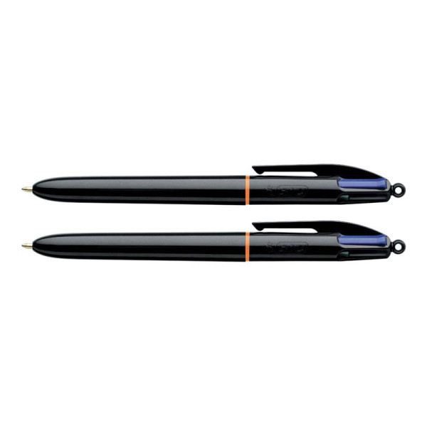 Lot de 2 stylos 4 couleurs pointe moyenne Bic Corps noir