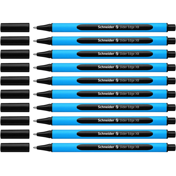10 stylos à Bille Slider Edge XB - Noir - Schneider