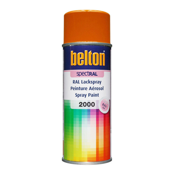 Bombe de peinture Belton Spectral RAL2000 Orange jaune 400ml