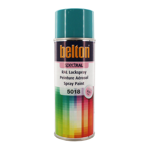 Bombe de peinture Belton Spectral RAL5018 Bleu turquoise 400ml