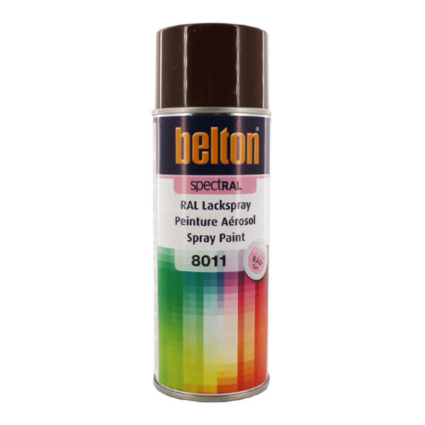 Bombe de peinture Belton Spectral RAL8011 Brun noisette 400ml