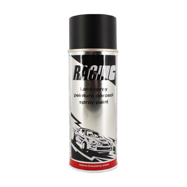 Bombe de peinture carrosserie voiture Racing noir satiné 400ml