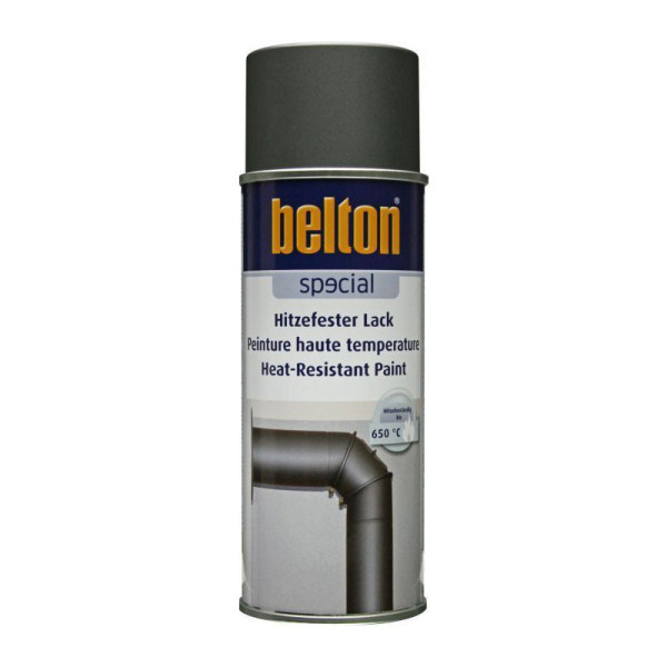 Bombe de peinture haute température gris fonte 400ml - Belton | Artmania