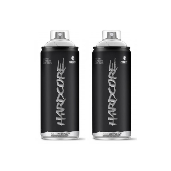 Lot de 2 bombes de peinture Hardcore MTN - Chrome
